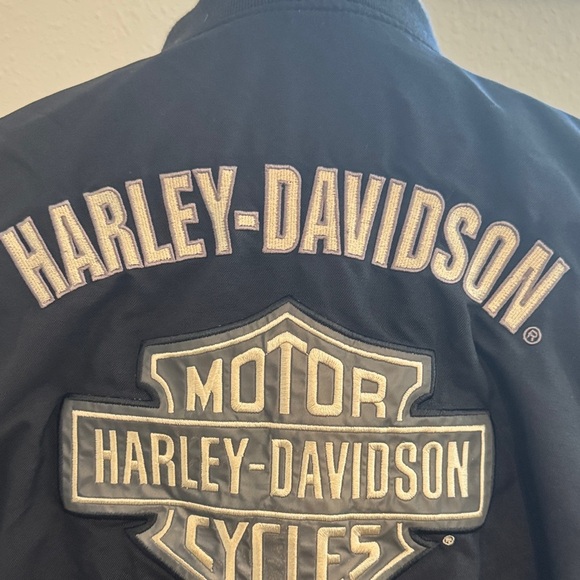 Harley-Davidson Midnight Black Varsity Jacket - Picture 4 of 9